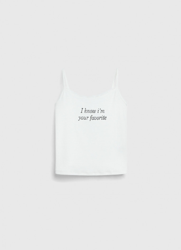 Топ на тонких бретелях для девочек