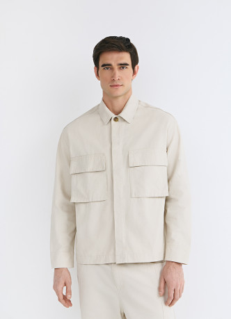 Куртка-рубашка из канваса