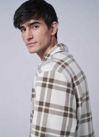 Утеплённая флисовая куртка-рубашка