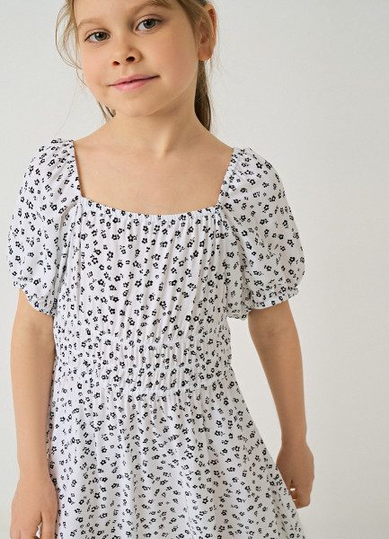 Платье для девочек, Белый O`Stin GR6693O02-00, размер 110
