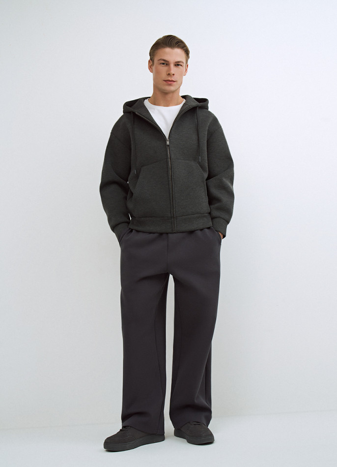 Толстовка на молнии с капюшоном