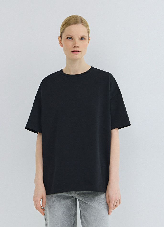 Футболка оверсайз из плотного хлопка