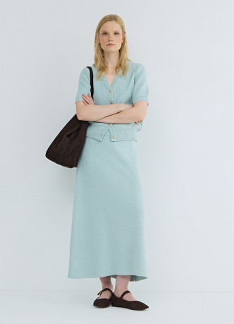 Вязаная юбка А-силуэта