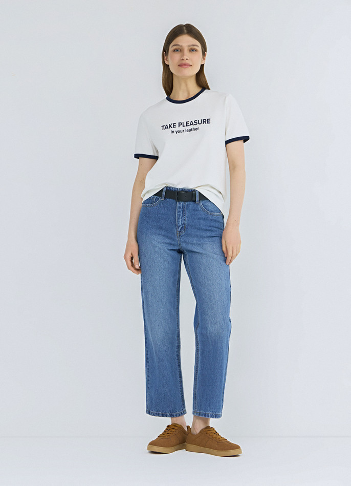 Укороченные джинсы Straight