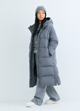 Длинный пуховик для девочек