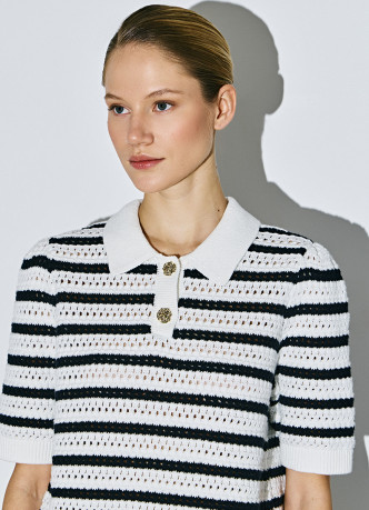 Поло структурной вязки