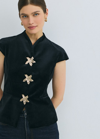 Бархатный жилет