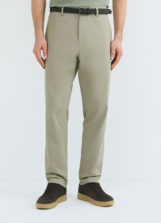 Чиносы из твила с ремнём