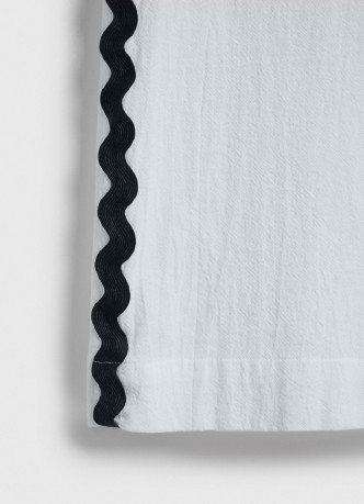 Брюки из хлопка с лампасами