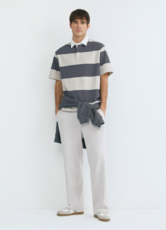 Поло в полоску из хлопка