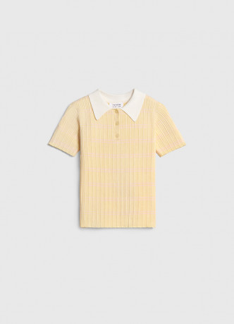 Вязаный джемпер с коротким рукавом для девочек