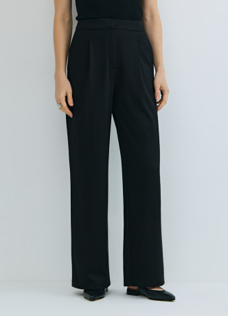 Трикотажные прямые брюки