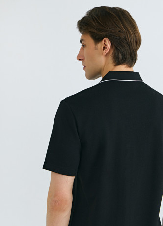 Поло из шелковистого пике