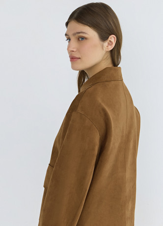 Куртка из искусственной замши