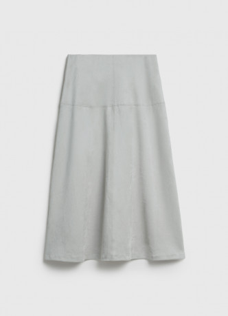 Юбка миди из искусственной замши