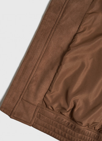 Бомбер из искусственной замши для мальчиков