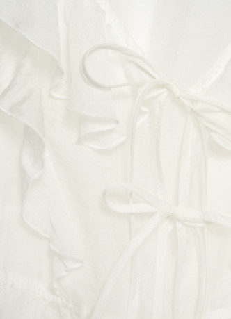 Воздушная блузка с завязками для девочек