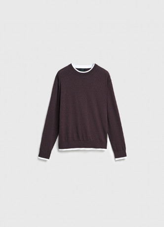 Джемпер с имитацией футболки