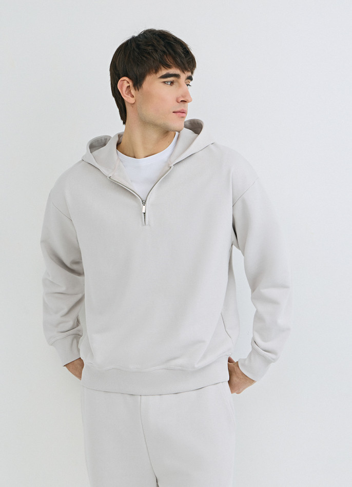 Толстовка на молнии с капюшоном