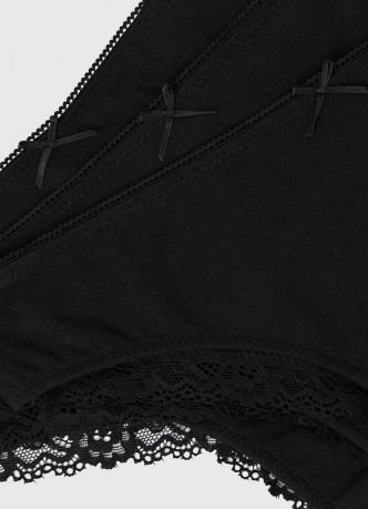 Трусы-бразилиана с мягкой резинкой, 3 шт.