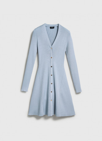 Вязаное платье мини