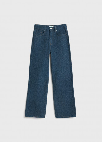 Широкие джинсы с мягкой фактурой