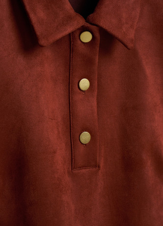 Платье мини из искусственной замши