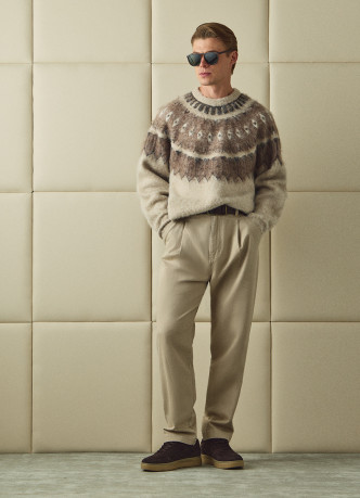 Джемпер с жаккардовым узором