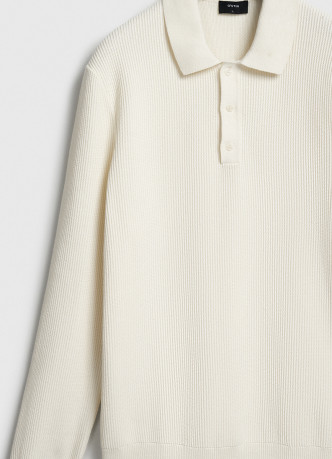 Текстурное вязаное поло