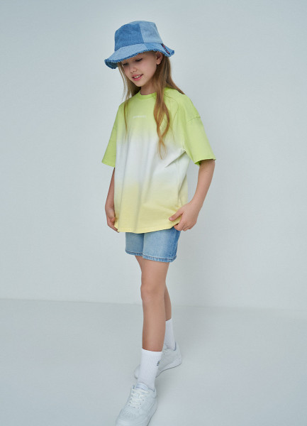 

Футболка свободная для девочек, Зеленый