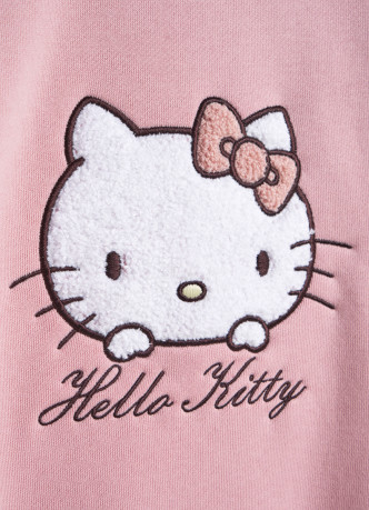 Свитшот с вышивкой Hello Kitty для девочек