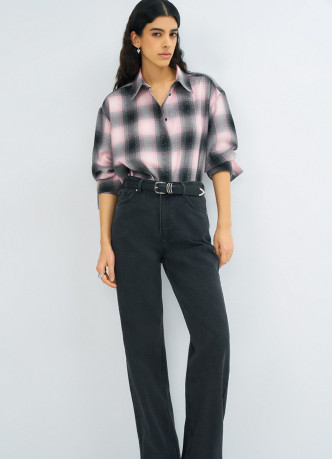 Широкие джинсы Wide leg с высокой посадкой