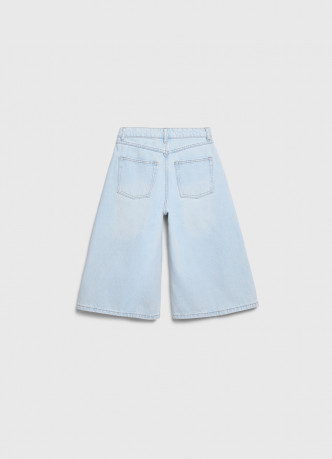 Шорты-бермуды из денима для девочек