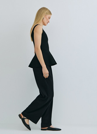 Трикотажные прямые брюки