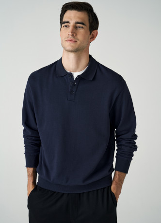 Поло с длинным рукавом