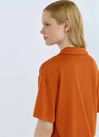 Поло из кроеного трикотажа