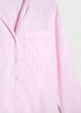 Пижамная рубашка в полоску