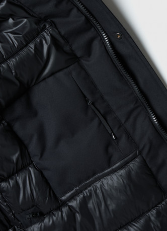 Удлинённая парка с капюшоном