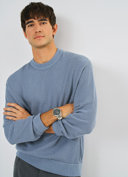 

Текстурный джемпер, Голубой