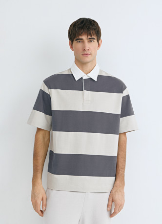 Поло в полоску из хлопка