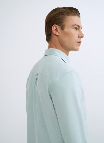 Рубашка из ткани оксфорд