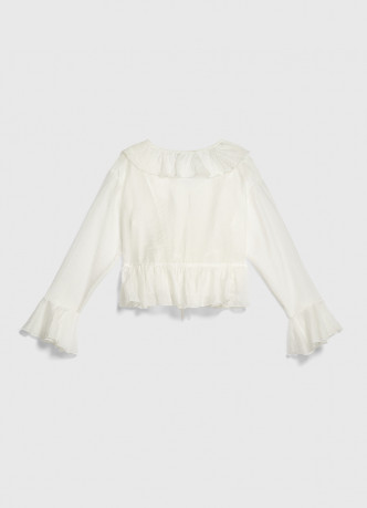 Воздушная блузка с завязками для девочек