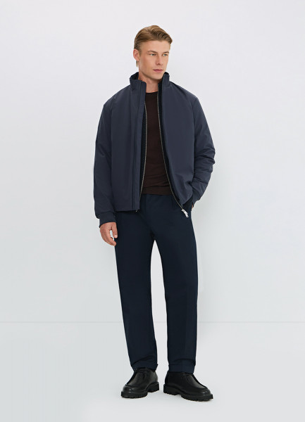 

Утеплённая куртка с воротником-стойкой, Синий