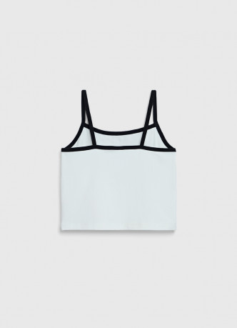 Короткий топ с принтом для девочек