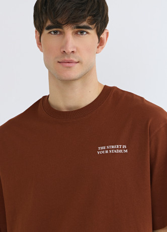 Футболка из хлопка с принтом