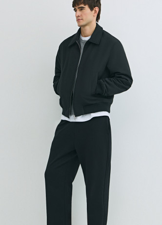 Трикотажные прямые брюки