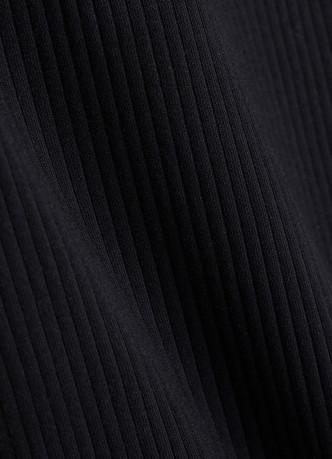 Поло в рубчик с коротким рукавом