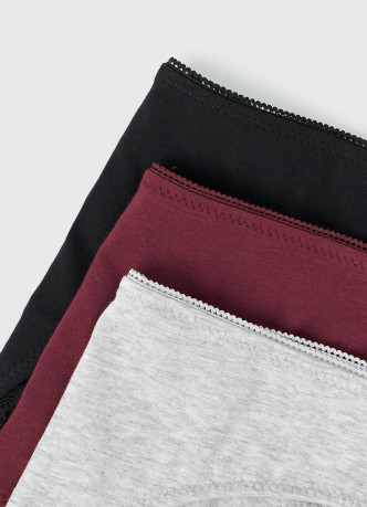 Трусы-бразилиана с кружевом, 3 шт.