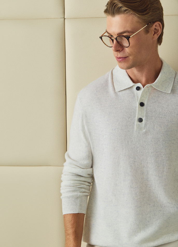 Джемпер поло из шерсти мериноса