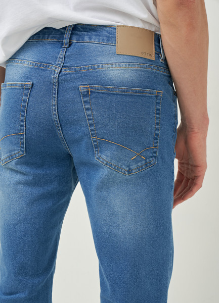 Узкие джинсы, Синий O`Stin MPA10FO02-D4 - фото 6